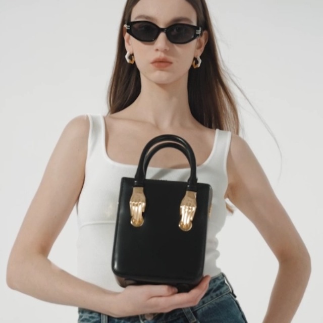 ZORNNA - Women's Shoulder Bag, Zornna Gold-Hands Black Crossbody